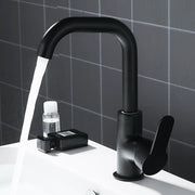 Modern Basin Faucets Black Sink Mixer Taps Kitchen Bathroom Taps Single Lever Faucet Black Basin Mixer Cold Hot Water