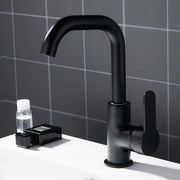 Modern Basin Faucets Black Sink Mixer Taps Kitchen Bathroom Taps Single Lever Faucet Black Basin Mixer Cold Hot Water