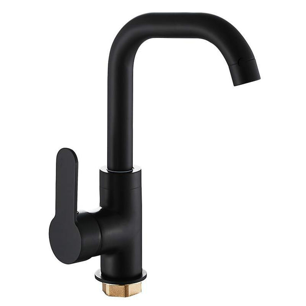 Modern Basin Faucets Black Sink Mixer Taps Kitchen Bathroom Taps Single Lever Faucet Black Basin Mixer Cold Hot Water