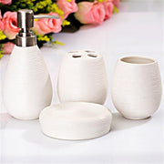 Ceramic imitation marble Bathroom Accessory Set Washing Tools Bottle Mouthwash Cup Soap Toothbrush Holder Household