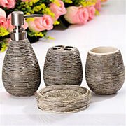 Ceramic imitation marble Bathroom Accessory Set Washing Tools Bottle Mouthwash Cup Soap Toothbrush Holder Household