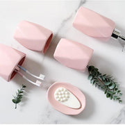 Ceramic romantic fashion Bathroom Accessory Set Washing Tools Bottle Mouthwash Cup Soap Toothbrush Holder Household Articles