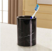 Ceramic imitation marble Bathroom Accessory Set Washing Tools Bottle bathroom kits simple bathroom brushing cup mug cup