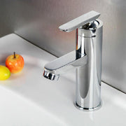 1 Pcs Bathroom Faucet Single Handle Hot & Cold Mixer Faucet Wash Basin Deck Mounted Water Taps for Kitchen Bathroom