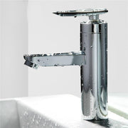 1 Pcs Bathroom Faucet Single Handle Hot & Cold Mixer Faucet Wash Basin Deck Mounted Water Taps for Kitchen Bathroom