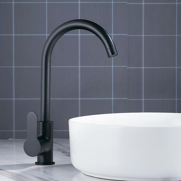 Black Modern Basin Faucets Sink Mixer Taps Kitchen Bathroom Taps Single Lever Faucet Black basin mixer