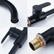 Black Modern Basin Faucets Sink Mixer Taps Kitchen Bathroom Taps Single Lever Faucet Black basin mixer